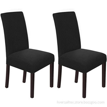 Home Textiles Chair Slipcovers Indoor Black Twill Stretch Dining Stol Covers Set